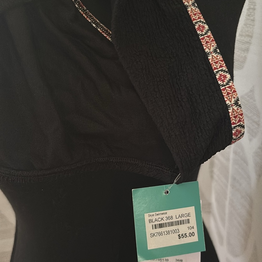 Skye Swimwear mid waist bikini bottom black size large NWT - Picture 4 of 5
